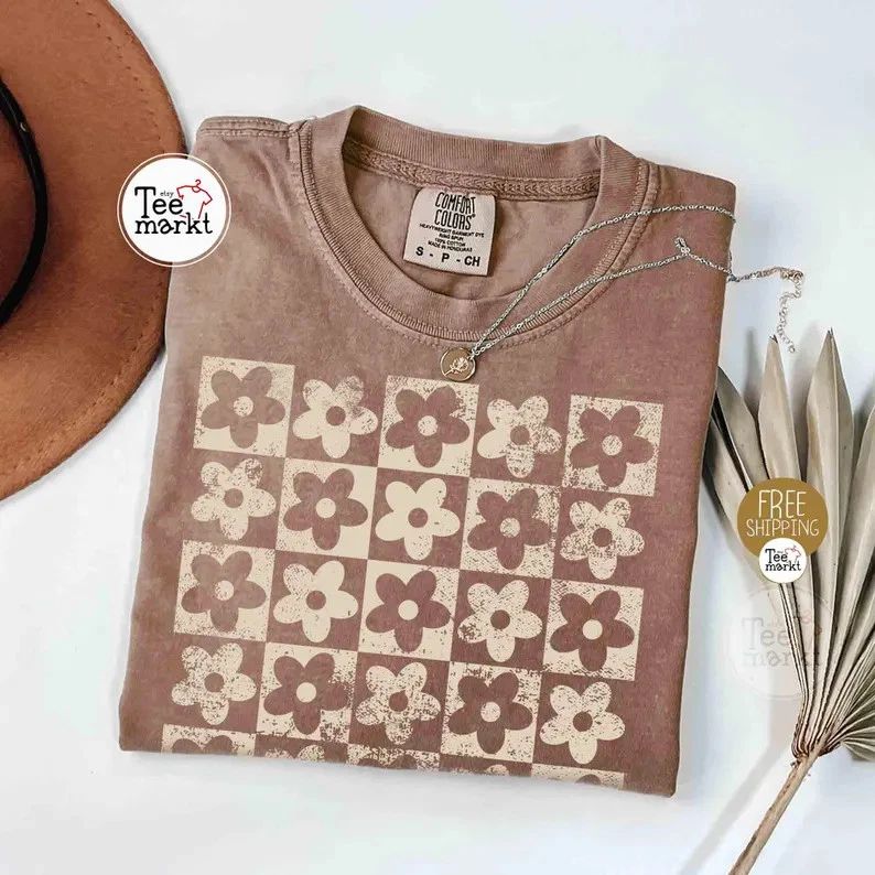Boho Flowers Comfort Tee Cottagecore Shirt