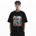Dr Pepper Funny Raccoon Moon T-Shirt – Cute Cosmic Animal Graphic Tee
