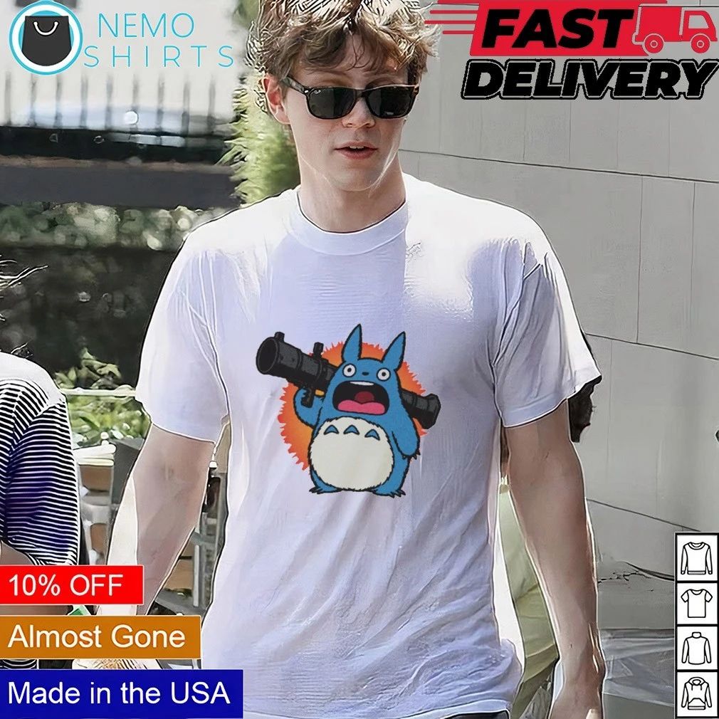Totoro with Bazooka Anime shirt