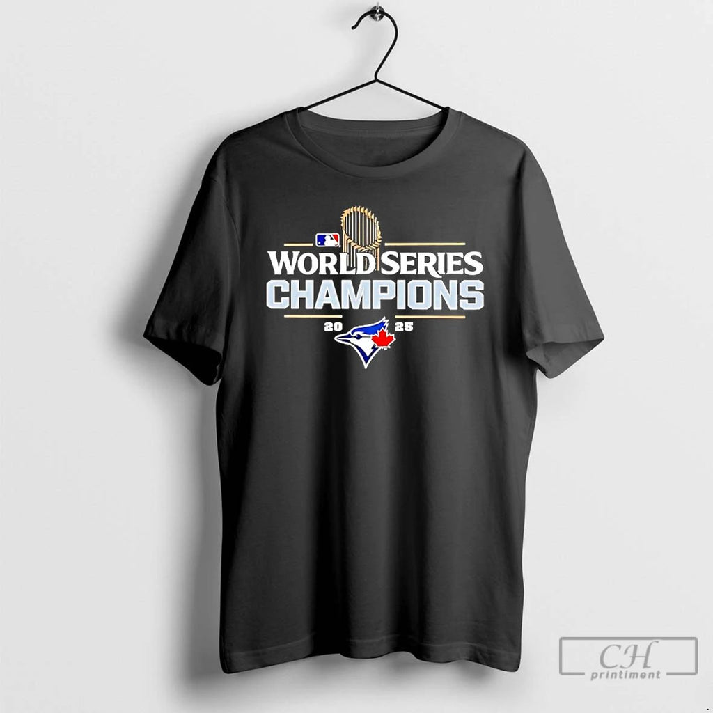 Classic Toronto Blue Jays 2025 World Series Champions Logo T Shirts
