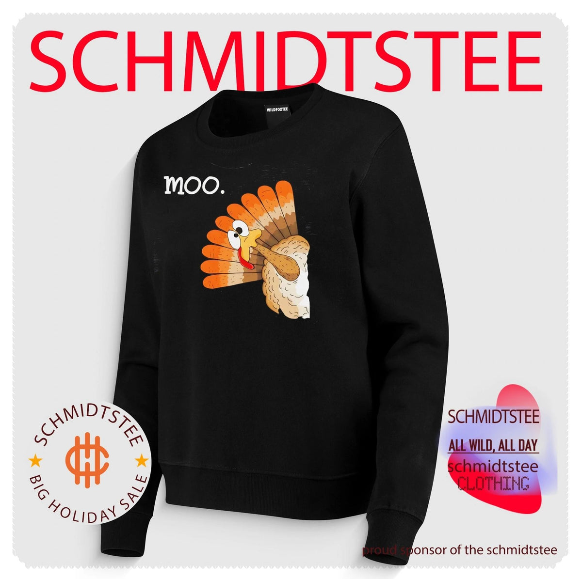 Moo Funny Turkey Thanksgiving shirt
