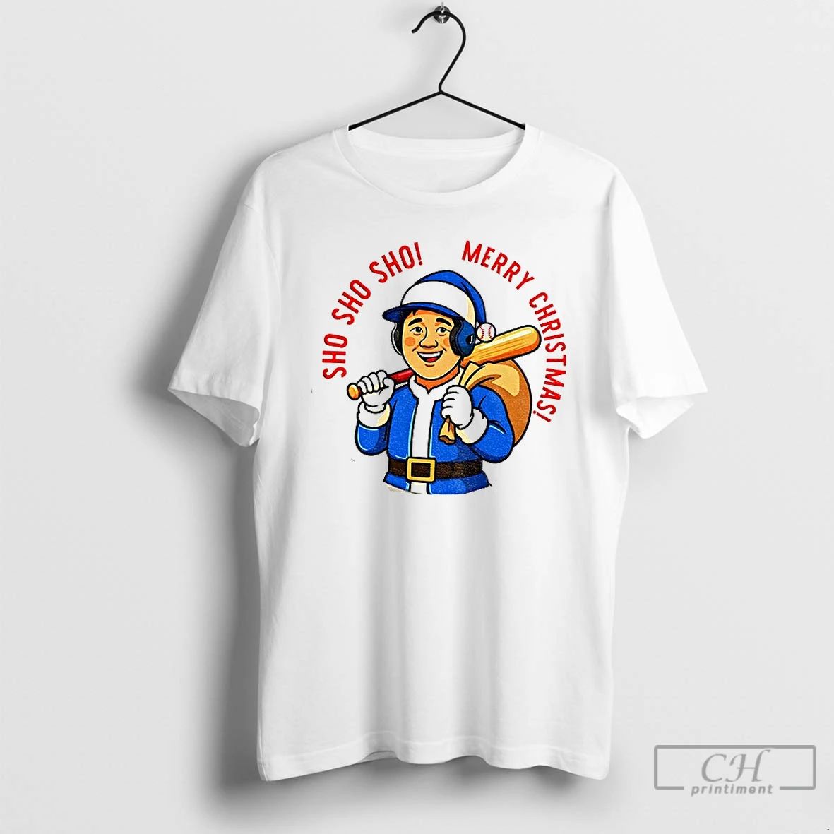 Premium Sho Sho Sho Shohei Ohtani Los Angeles Dodgers Mlb Merry Christmas 2025 T Shirts