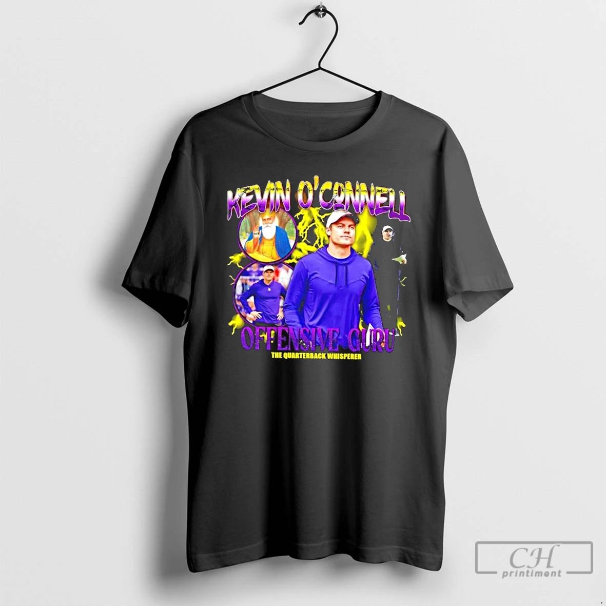 Classic Kevin Oconnell Offensive Guru The Quarterback Whisperer T Shirts