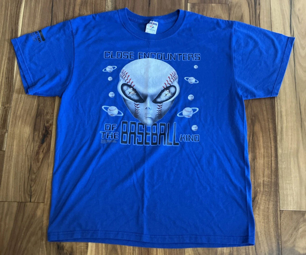 Alien Baseball T-shirt Sz: Large Jerzees Tee Shirt Occult UFO Y2K Unique Sports
