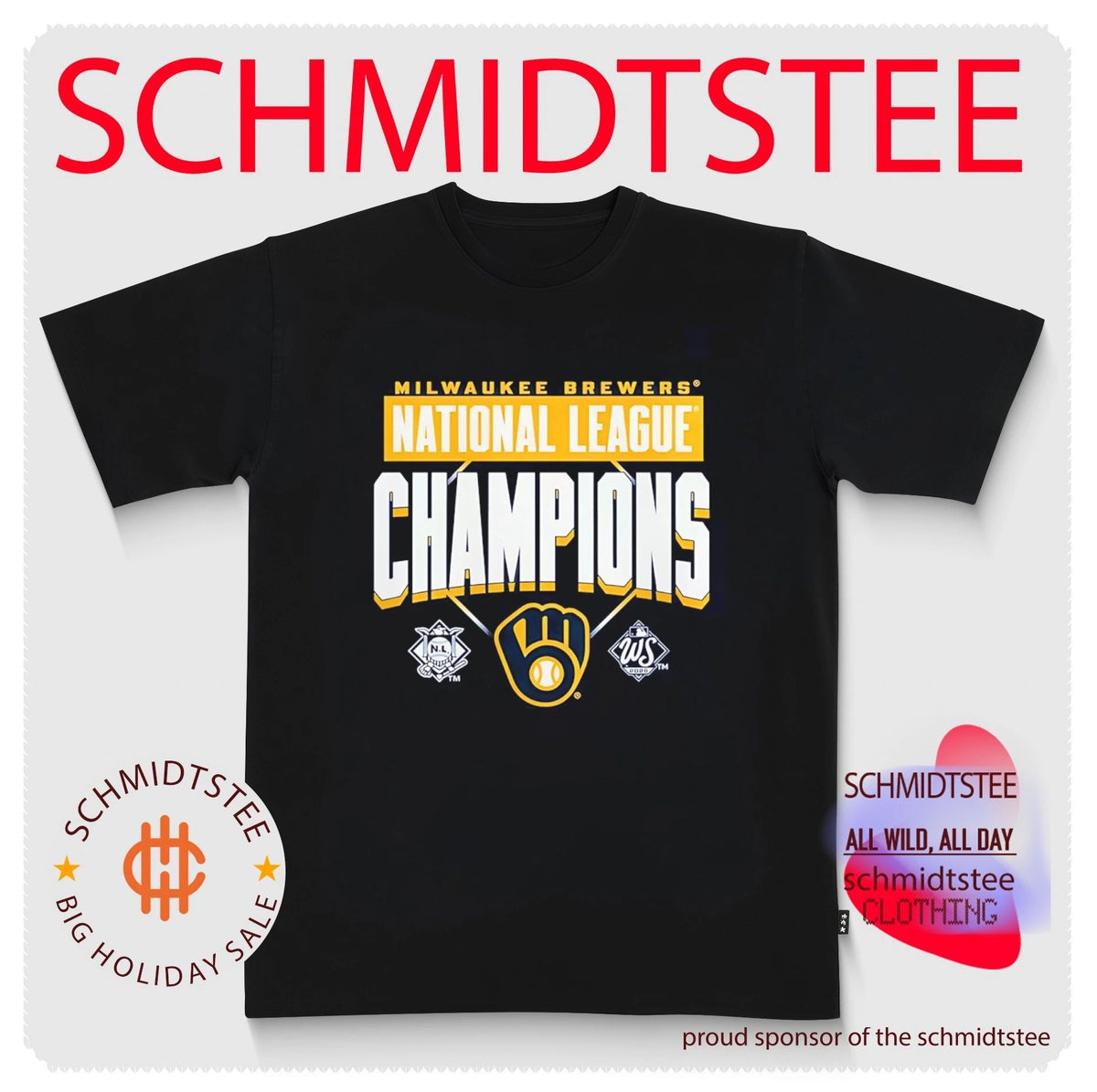 Milwaukee Brewers 2026 National League Champions logo shirt