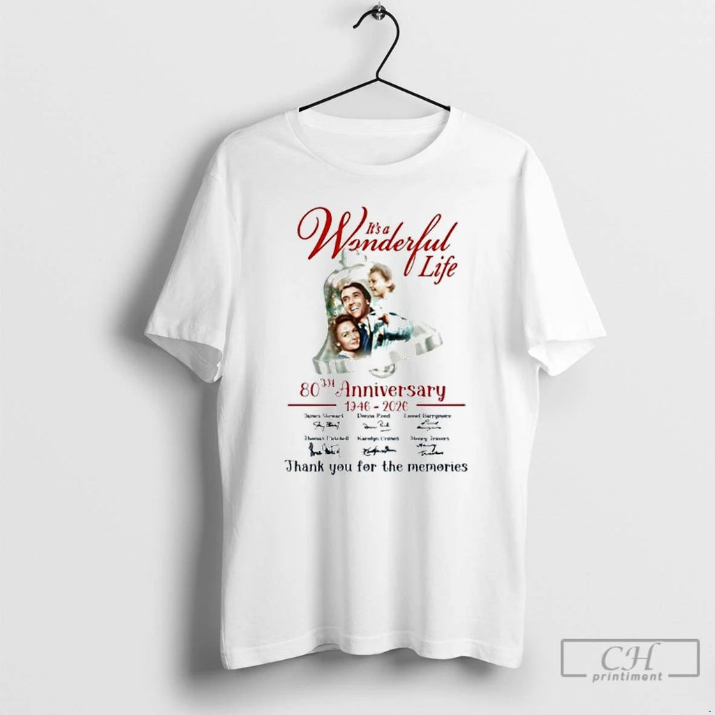 Premium Its A Wonderful Life 80th Anniversary1946 2026 Signature Thank You For The Memories