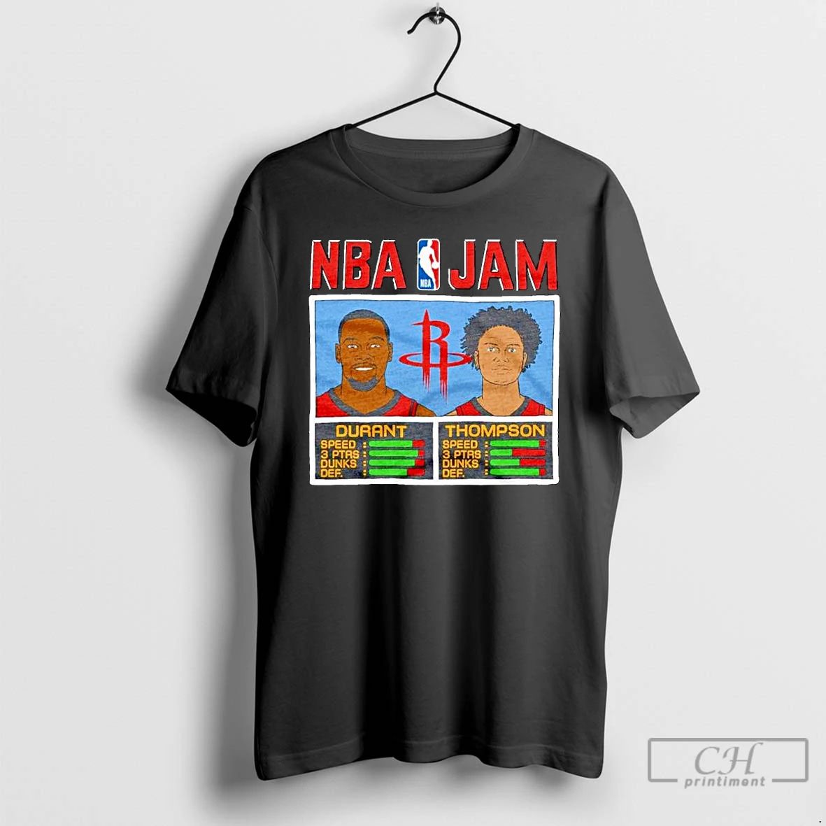 Classic Kevin Durant And Klay Thompson Houston Rockets Nba Jam Ornaments T Shirts