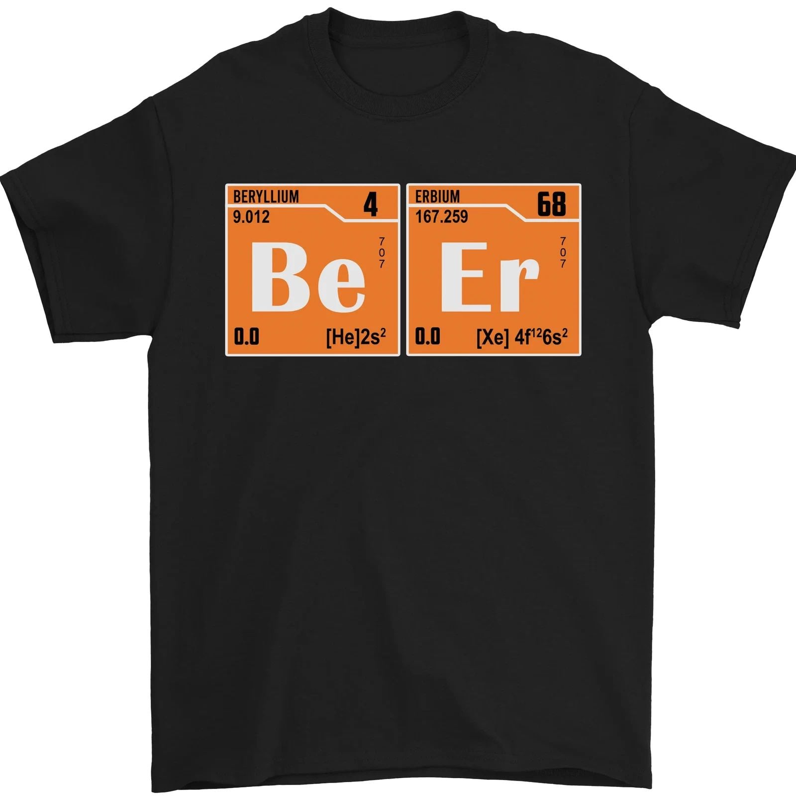 Beer Periodic Table Chemistry Geek Funny Mens T-Shirt 100% Cotton