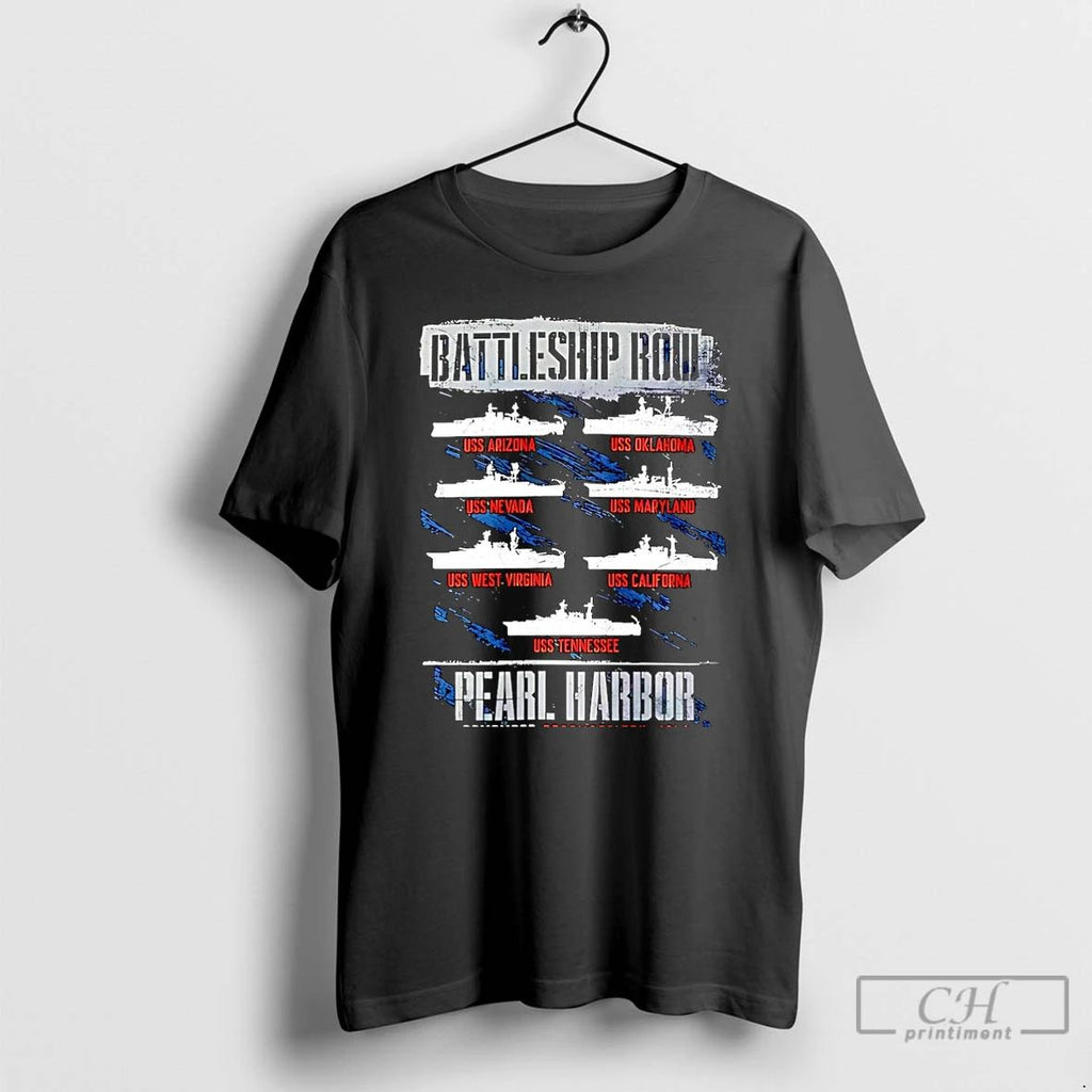 Premium Pearl Harbor Battleship Row Uss Christmas T Shirts
