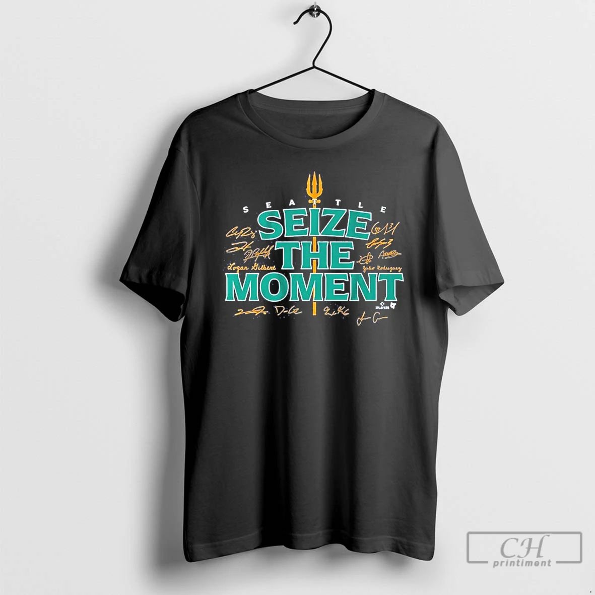 Classic Seattle Baseball Seize The Moment Signature T Shirts