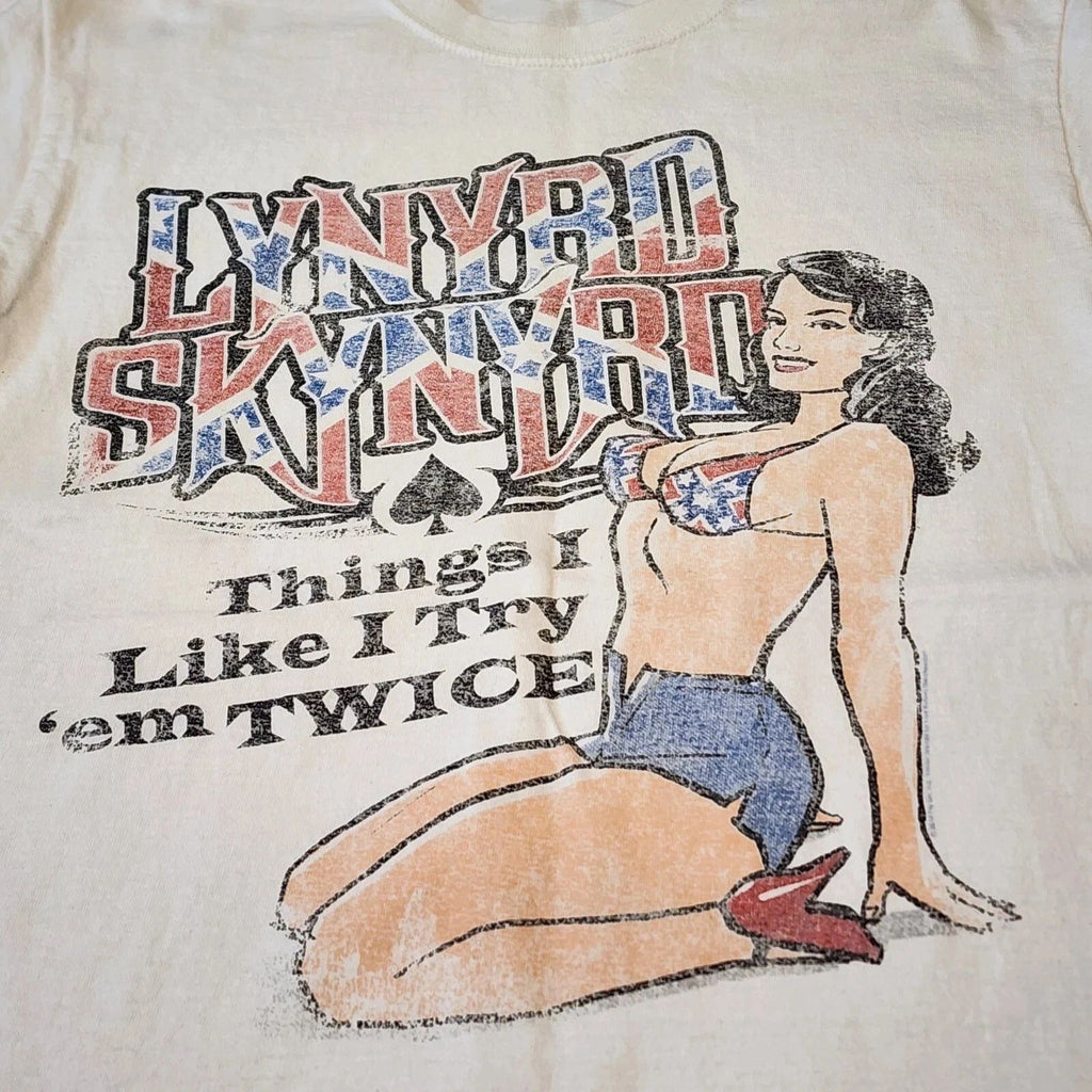 Lynard Skynard Tee Rock And Roll Bands Music Cuffed Americana