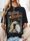 Rolling Christian T-Shirt,  Stones Easter Clothing, Jesus Christ Shirt