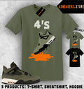 Shirt Matching Undefeated x AJ 4 OG 2025 Match Sneaker Shoe Dripping 4s T-Shirt