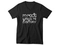 Mens V-neck My Dog Walks Me Everyday T Shirt Dog Lover Funny Dog Owner Gift Tee