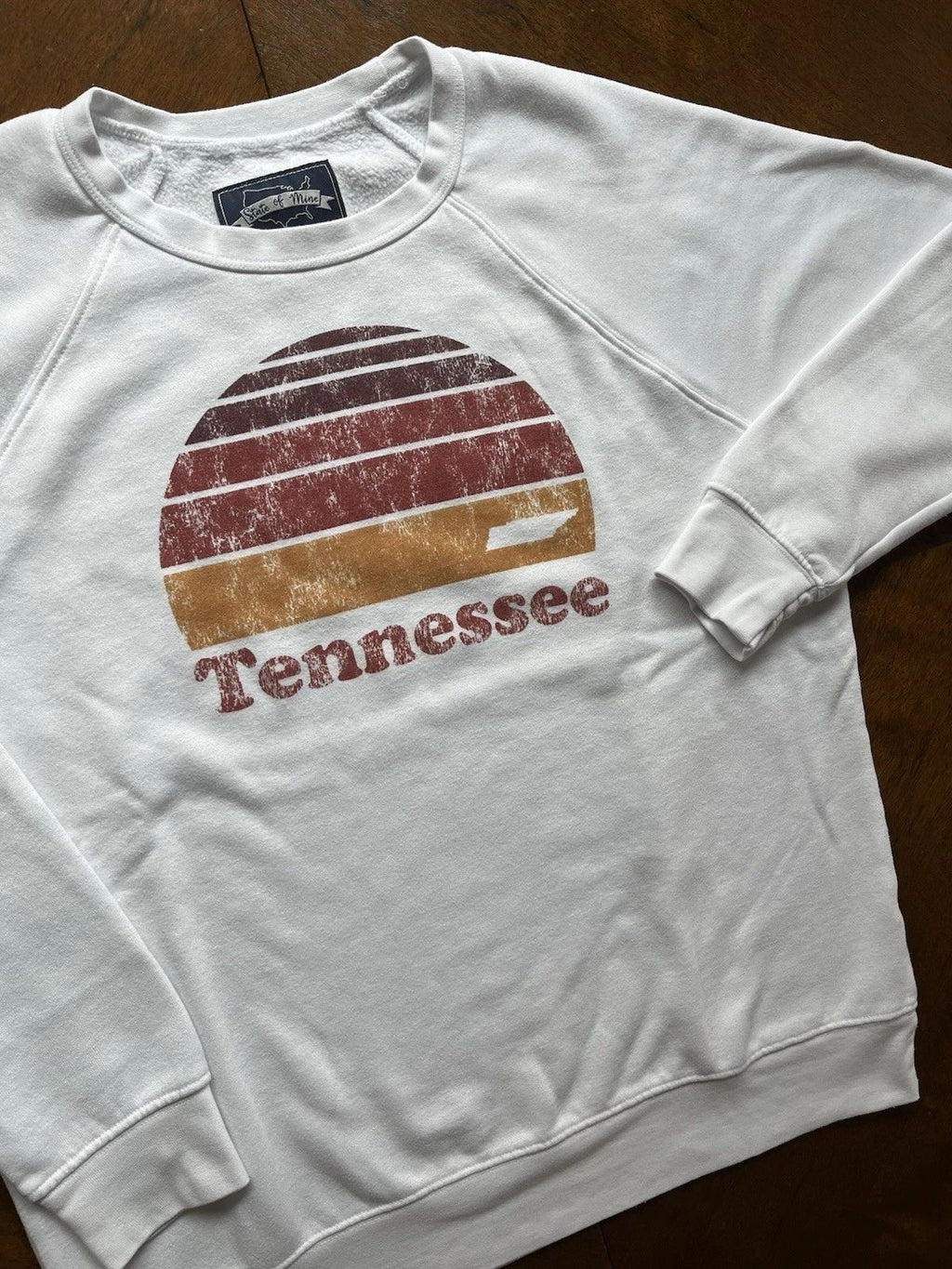 Retro Distressed Sunset Tennessee Travel Souvenir Sweat Shirt Adult Large