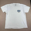 Y2K Ford T-Shirt Men L White Hot Rod American Road Legend Car Graphic Tee