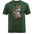 Gray Wolf Pack Forest Scene Wildlife Nature Wilderness T-shirt
