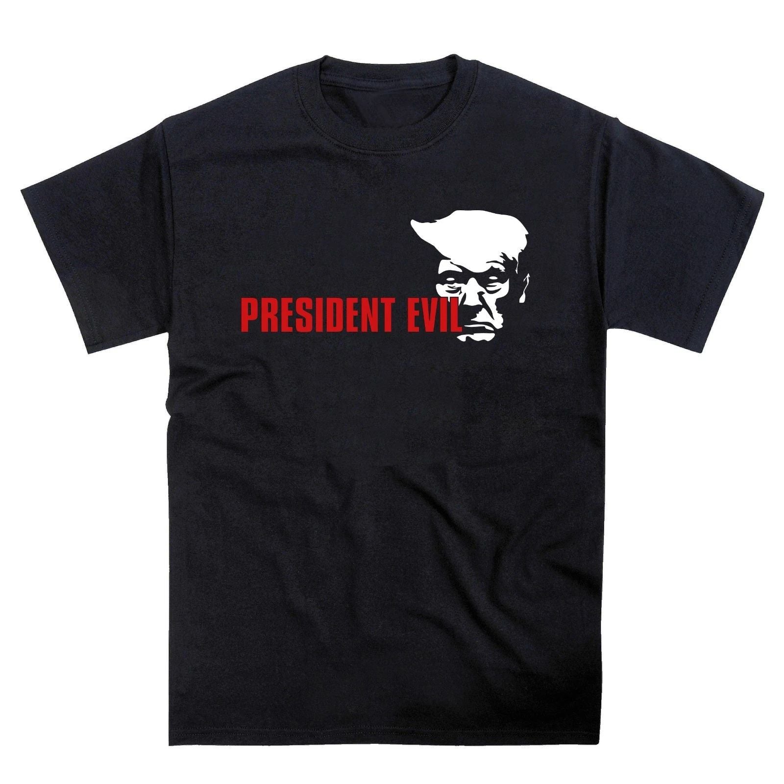 President Evil Parody Trump MAGA USA Premium Heavy Cotton T-Shirt Tee