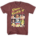 Street Fighter 2 Player Select Screen 8Bit Pixel Men's T Shirt Gamer Ryu Capcom