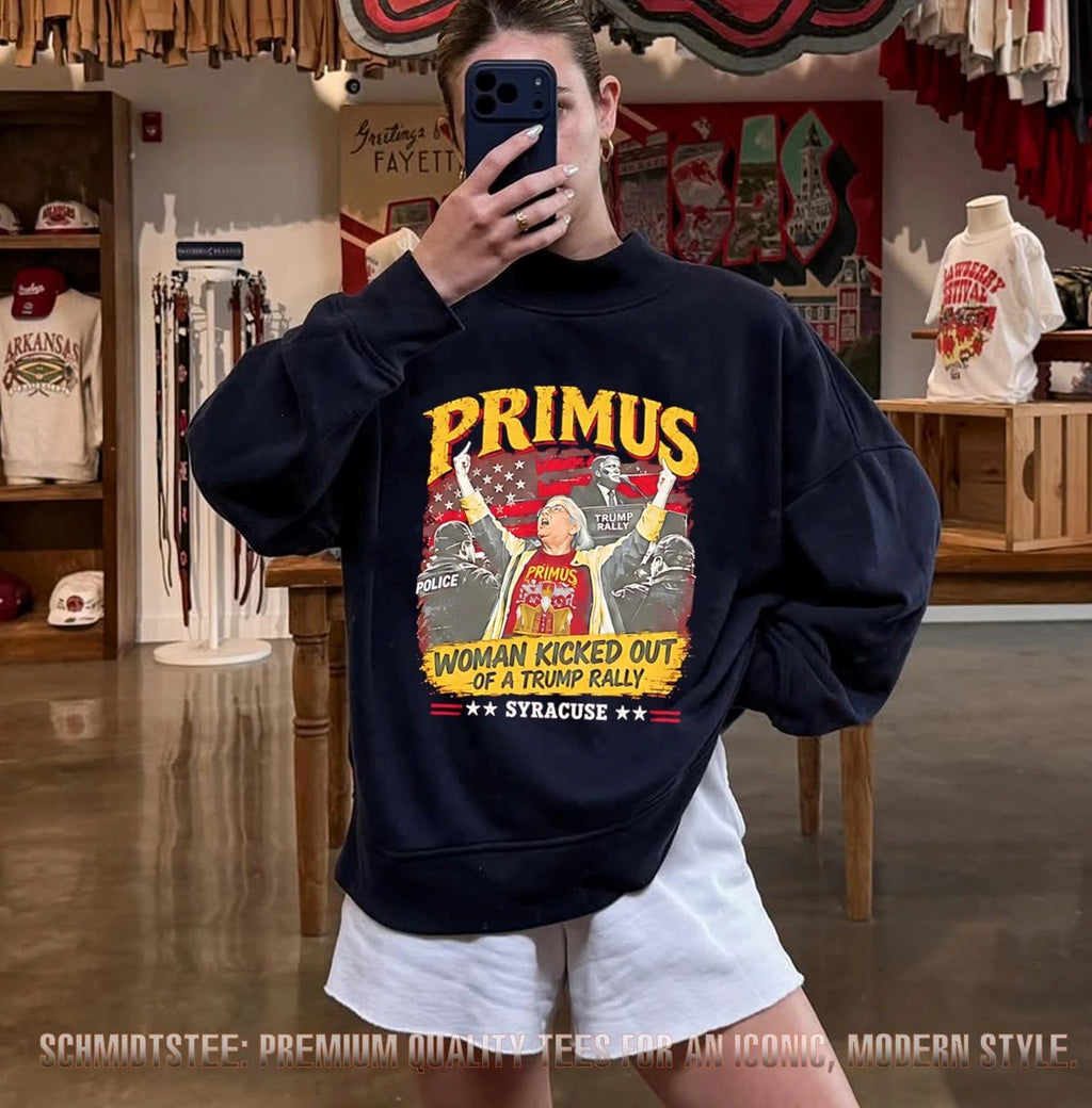 Aunt Sue Primus Woman Kicked Out Of A Trump Rally Syracuse shirt
