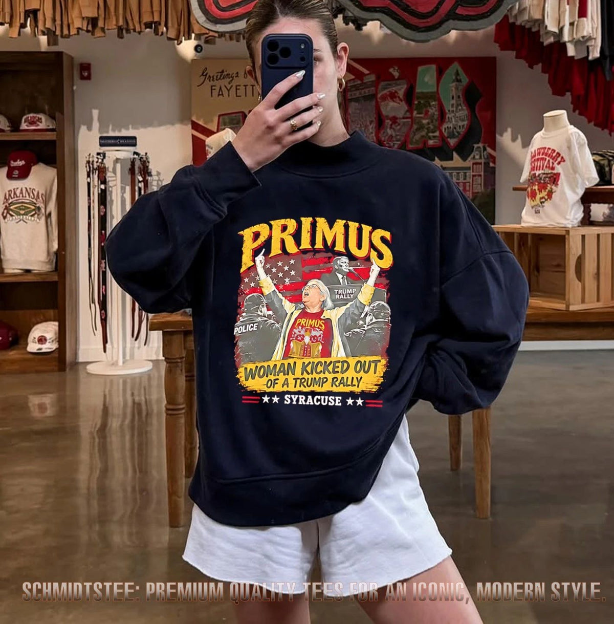 Aunt Sue Primus Woman Kicked Out Of A Trump Rally Syracuse shirt