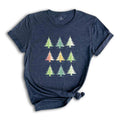 Cute Christmas Trees Shirt, Christmas Spirit Tee, Christmas Party Costume, Chris