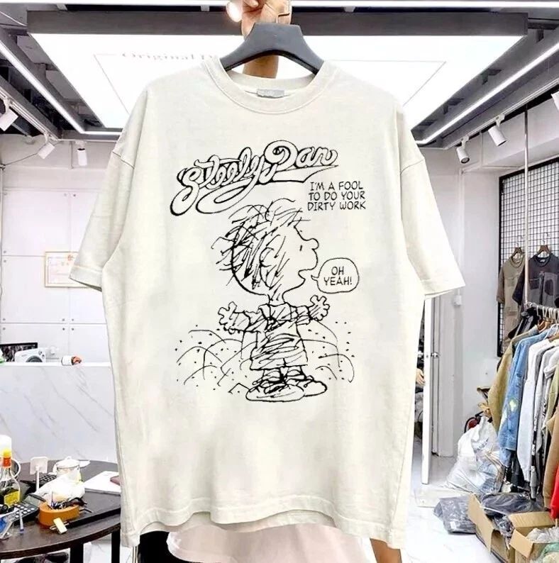 Steely Dan Band Graphic Natural Short Sleeve Unisex Tshirt Men Women S-5XL