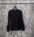 Chrome Hearts Black Cotton Long Sleeve T-Shirt Crew Neck Logo Men's Size M