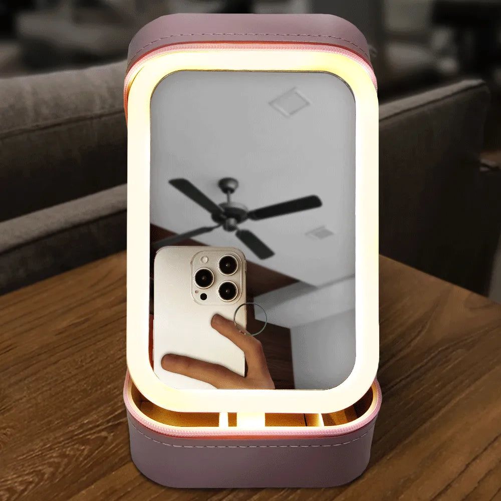 Better Late Than Ugly - Personalized Makeup Box With LED Mirror