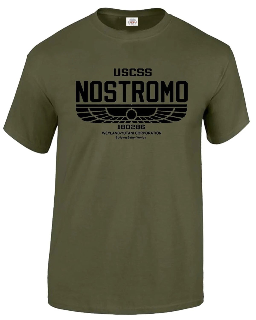 NEW Nostromo T-Shirt 180286 Mens Alien Film Movie USCSS Weyland Yutani Sci fi