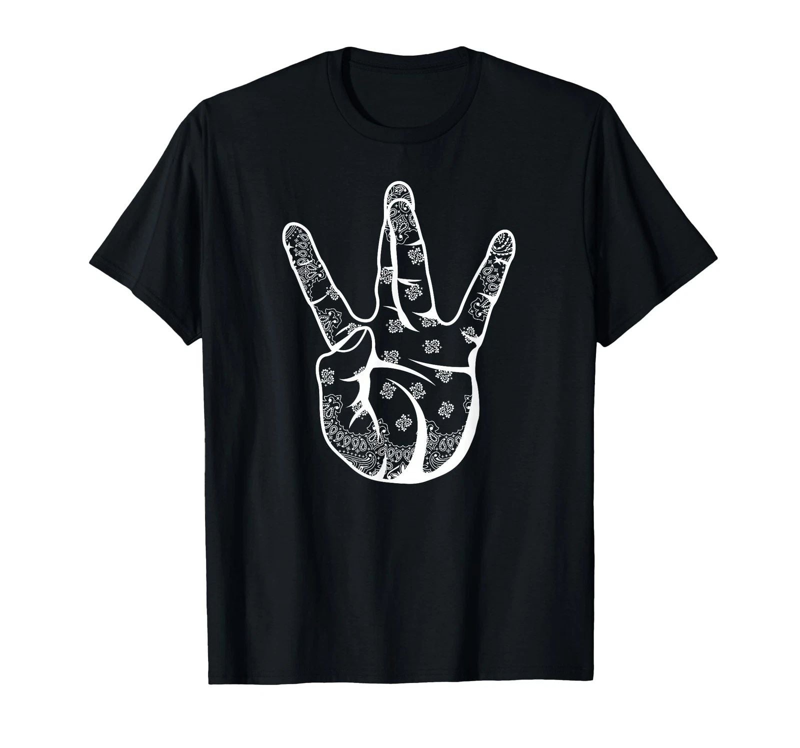 Westside Bandana Hand Shield Gangsta Rap T-Shirt