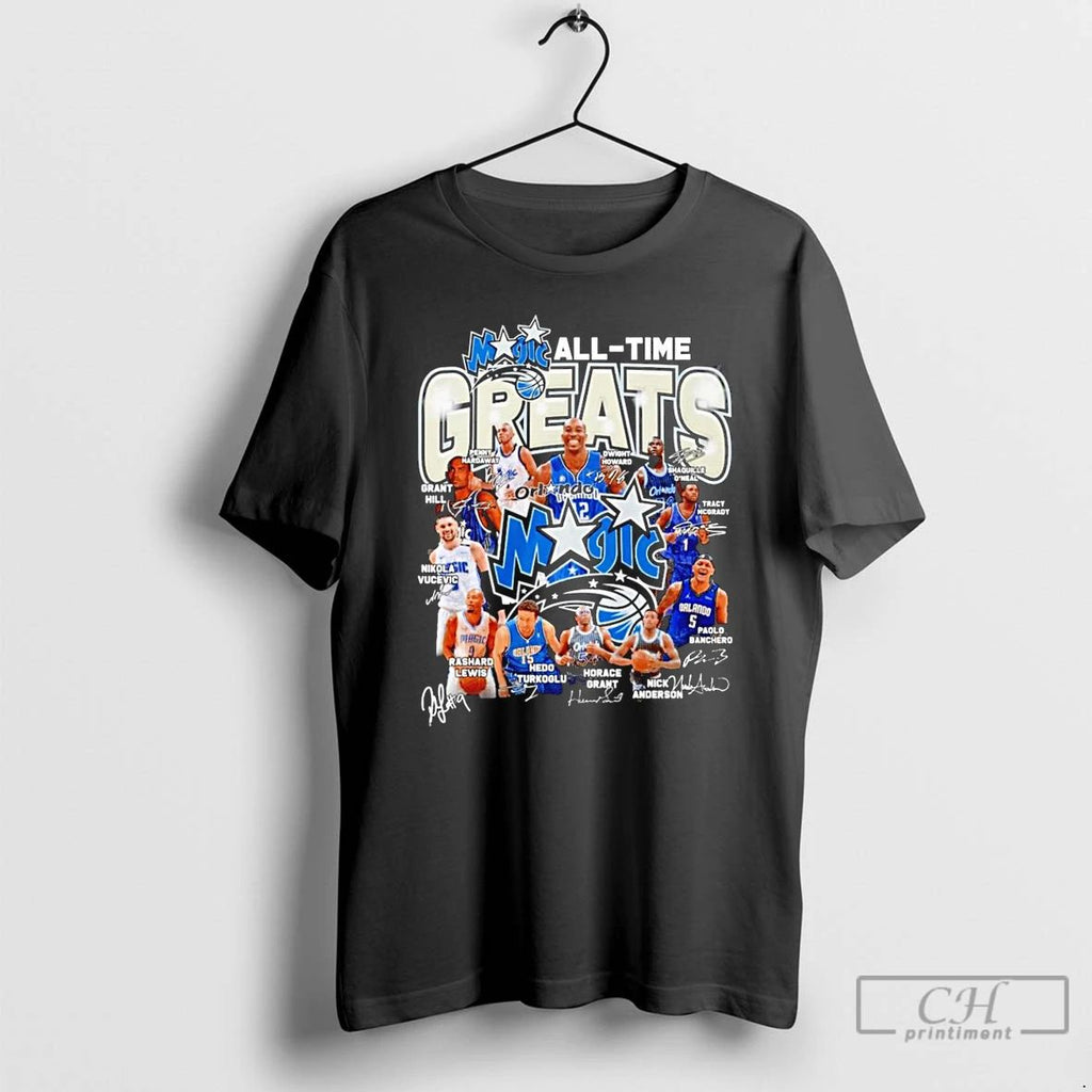 Classic Orlaondo Magic All Time Greats Signature T Shirts