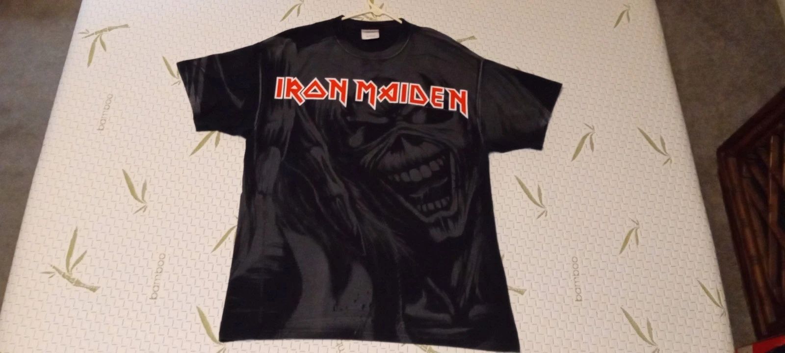 Y2K 2009 Iron Maiden Killers All Over Print AOP Devil Graphic T-Shirt Large
