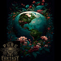 Fantasy Earth Climate Change Environment Mens Light Cotton T-Shirt