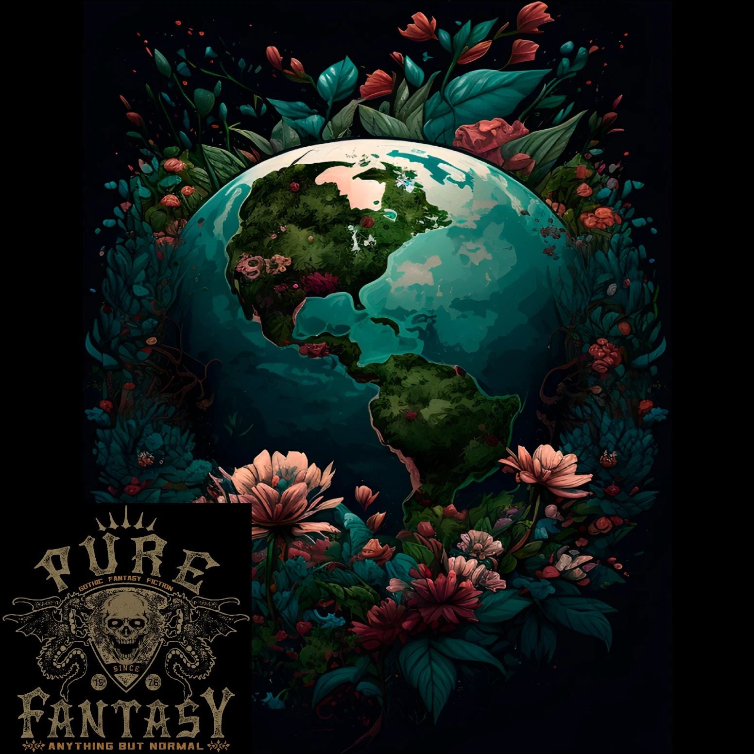 Fantasy Earth Climate Change Environment Mens Light Cotton T-Shirt