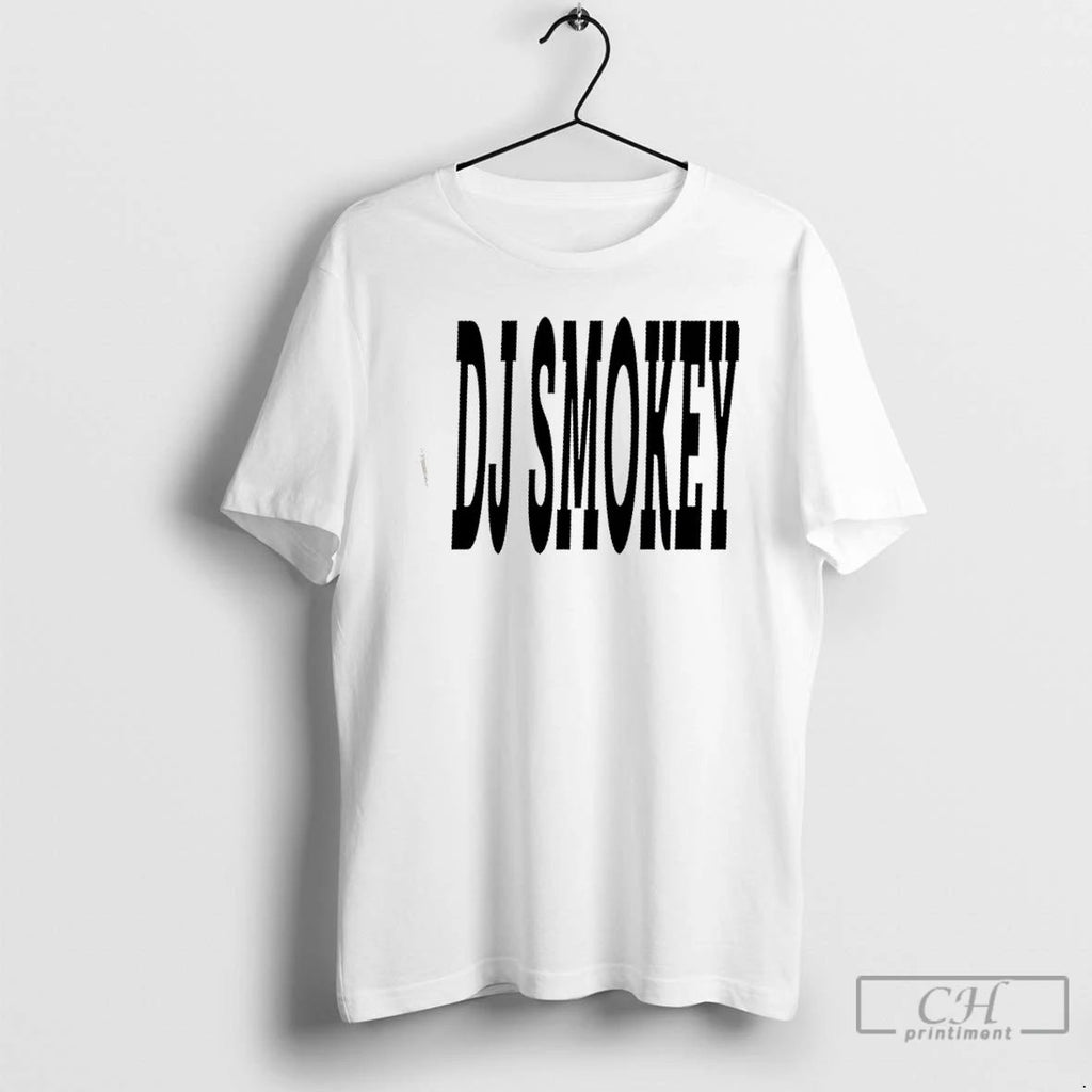 Classic Dj Smokey Wearing I Love Nukes Dj Smokey T Shirts