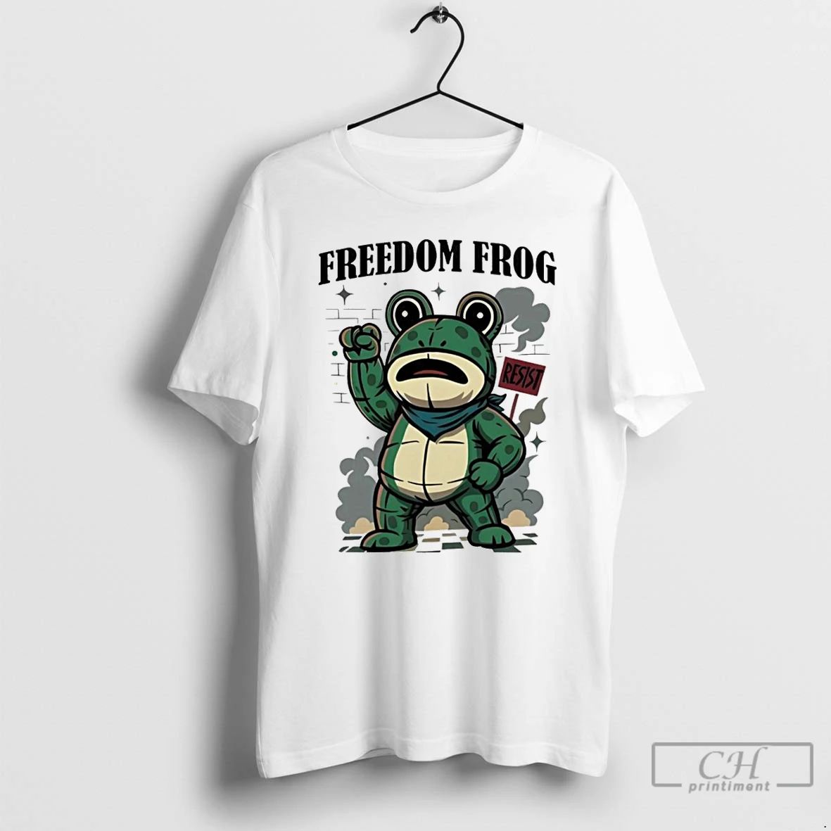 Classic Portland Frog Freedom Frog T Shirts
