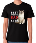 Best Ragdoll Dad Ever T-Shirt Cat Lover Gift Men's Tee