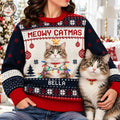 Christmas Gift For Pet Lovers - Personalized Custom Photo Cartoon Pet Portrait Unisex Ugly Sweater