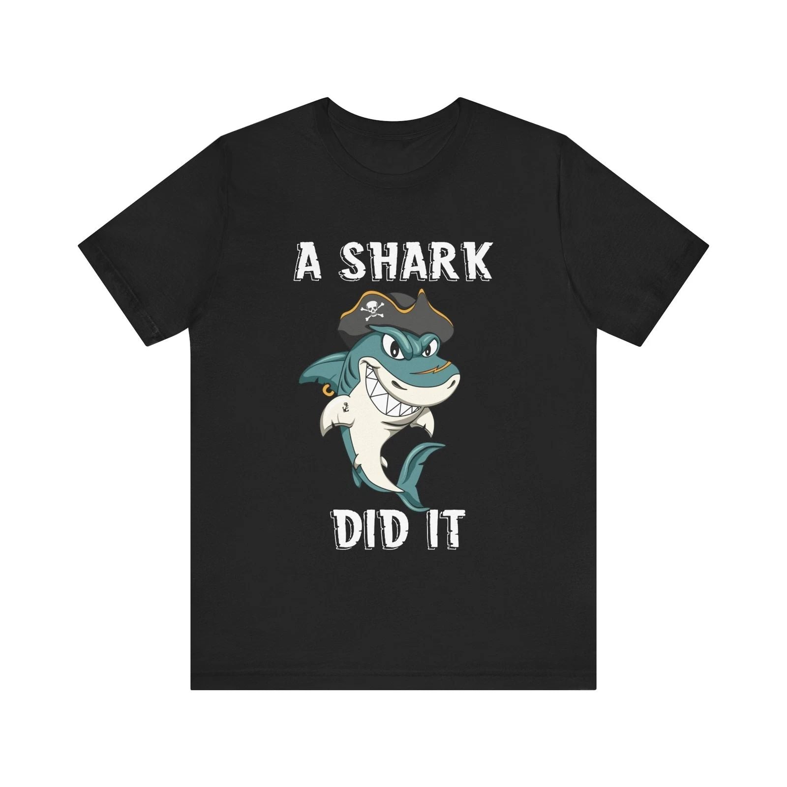 Funny Amputee T-Shirt, A Shark Week V2, Humor Crew Neck T-Shirt
