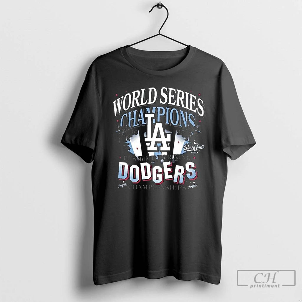 Classic Los Angeles Dodgers 47 2025 World Series Champions Spotlights Franklin Long Sleve T Shirts