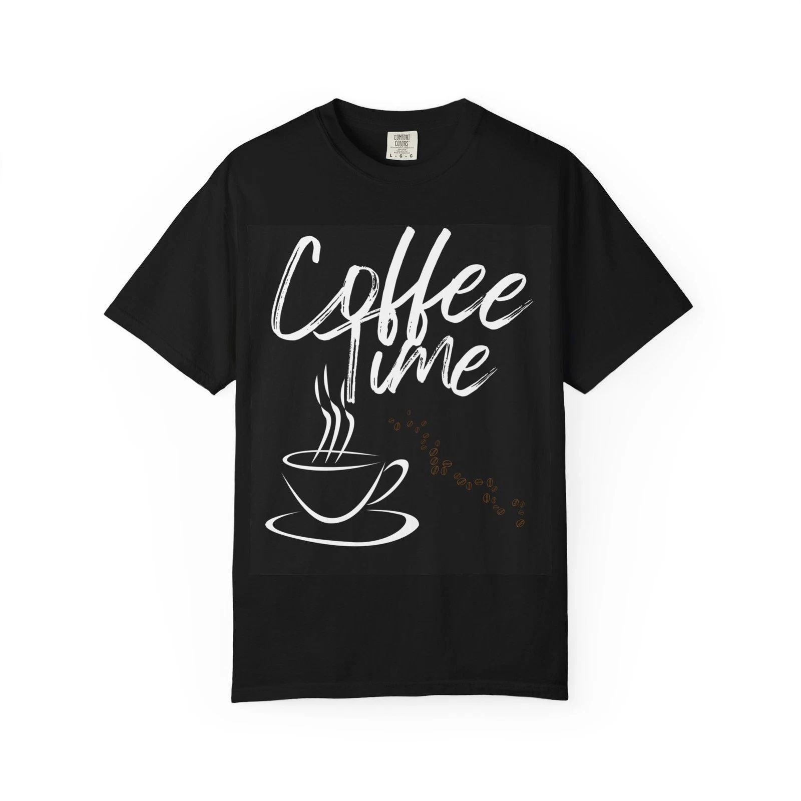 Coffee Time T-Shirt — Retro Script Coffee Cup Tee for Coffee Lovers