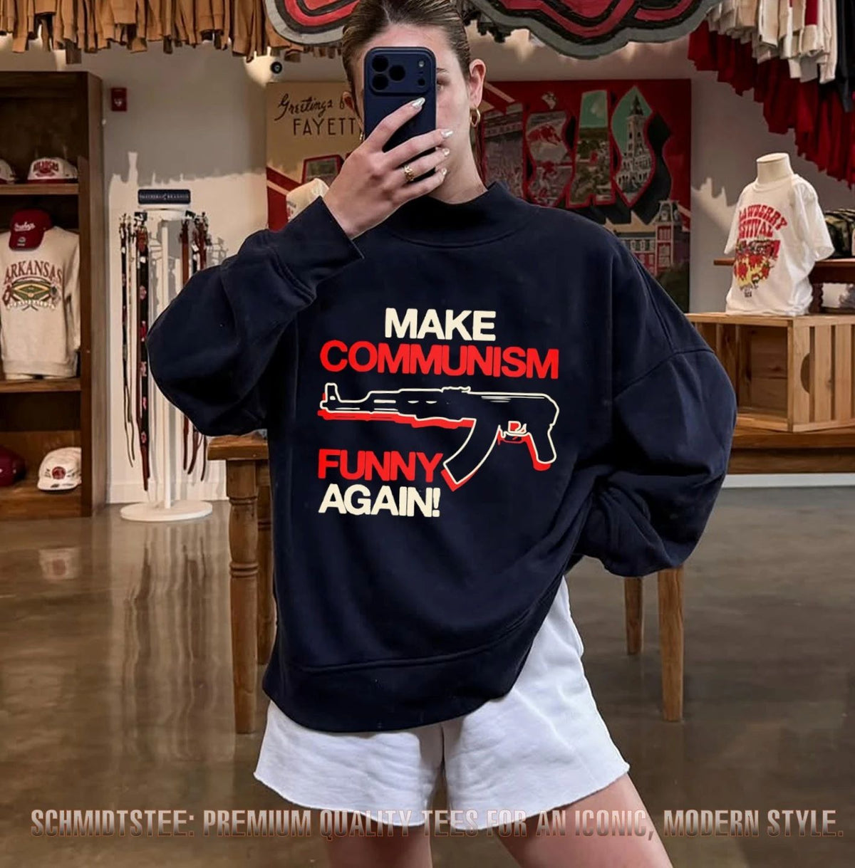 Make Communism Funny Again AK-47 Communist shirt