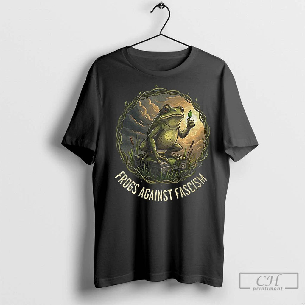 Classic Portland Frogs Against Fascism Hop Protest Anti Fascist Abolish Ice No Kings