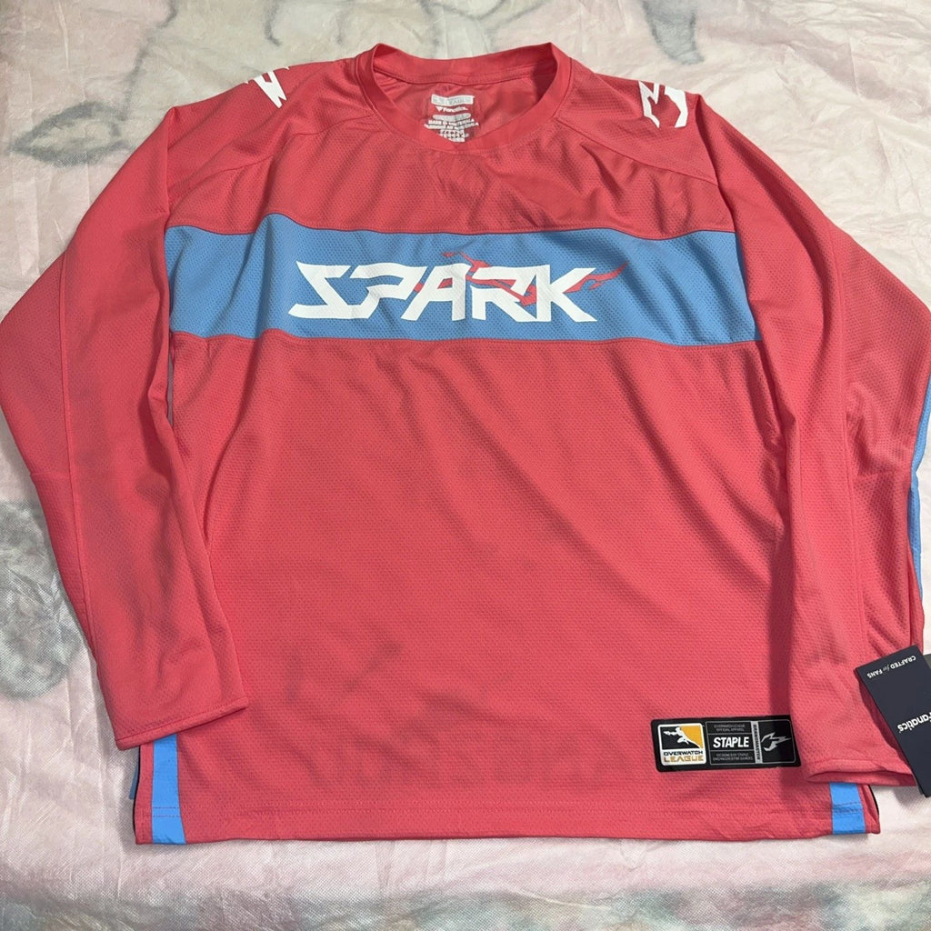 Overwatch League Spark Pink Jersey Mens Size L eSport Fanatics Gamer Staple