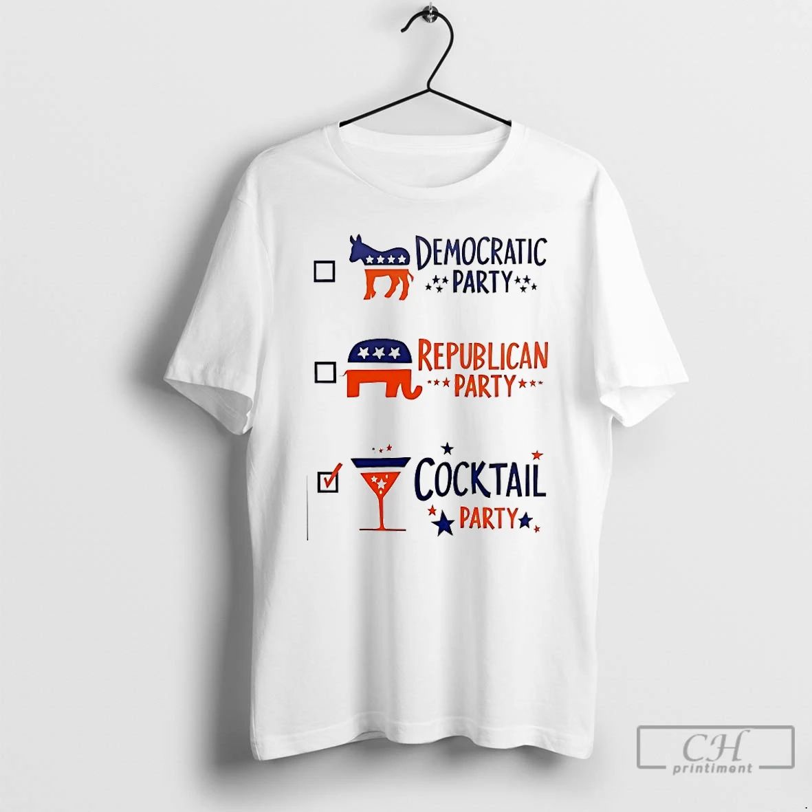 Classic Democratic Party Republican Party Cocktail Party T Shirts