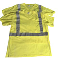 Shirt Mens XL Yellow Hi Vis Reflective Lot Of 2 Classic Industrial Supplies Work