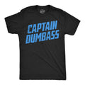 Mens Funny T Shirts Captain Dumbass Sarcastic Graphic Novelty Tee for Men
