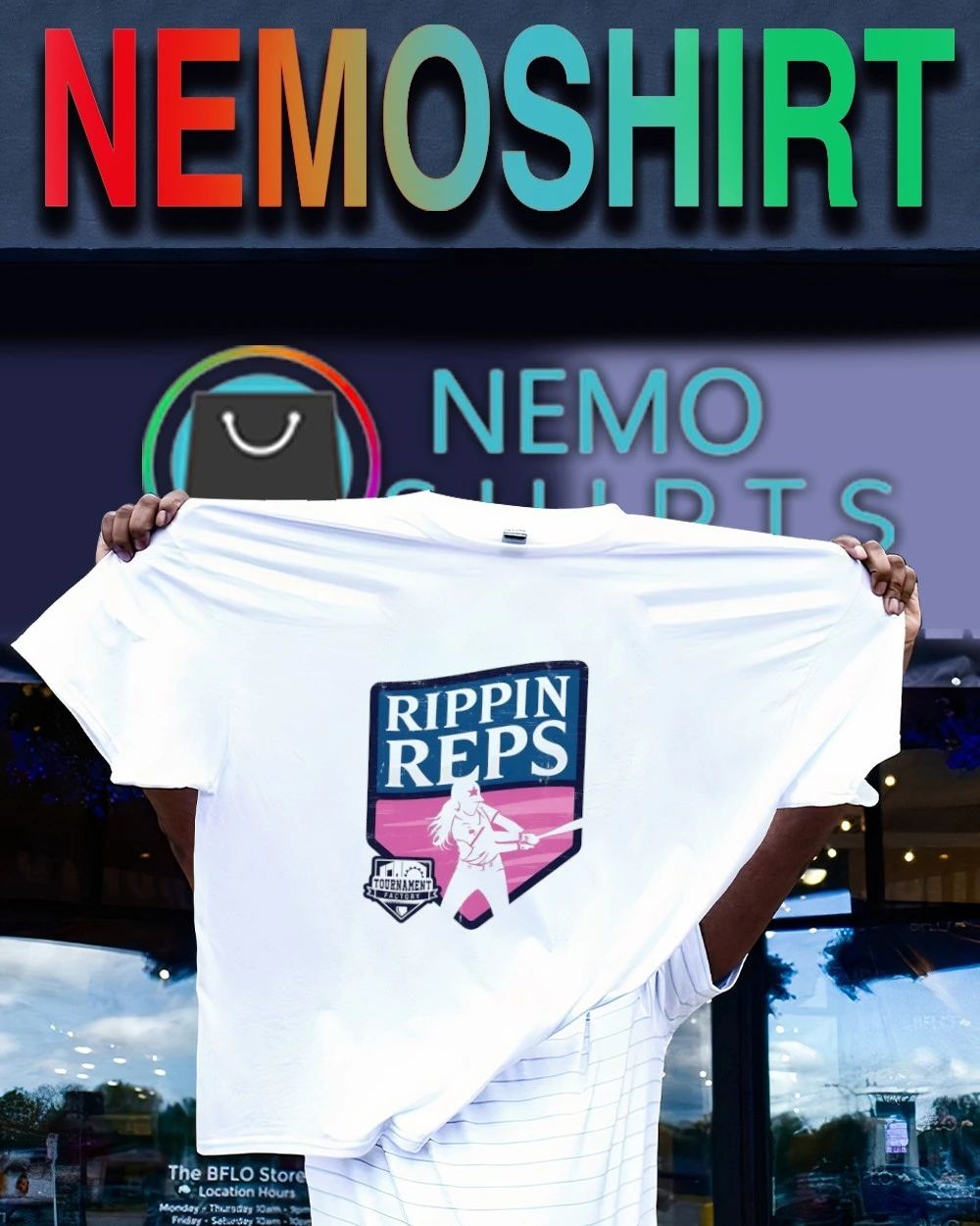 3rd Annual Rippin’ Reps Softball shirt