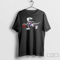 Classic Skeleton Toronto Raptors Glow Up Halloween 2 Sided T Shirts